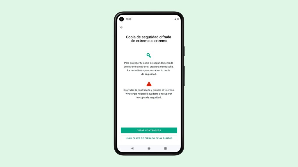 Cómo activar el cifrado de las copias de seguridad de WhatsApp en iOS y Android