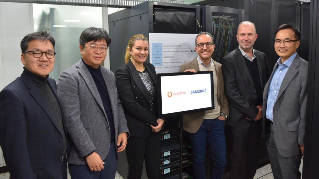Vodafone testa un procesador chip preparado para Open RAN con Samsung y AMD