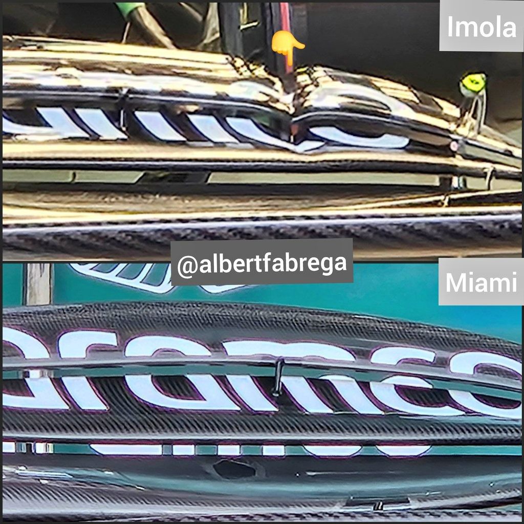 Corte en los flaps del alerón delantero