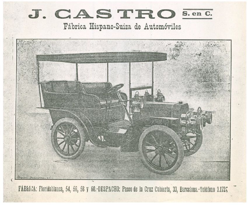 Folleto J. Castro de la época