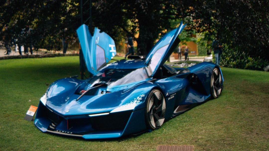 Prototipo de competición Alpine Alpenglow Hy4 en el Concorso d'Eleganza Villa d'Este (Autor: Dominico Lee)