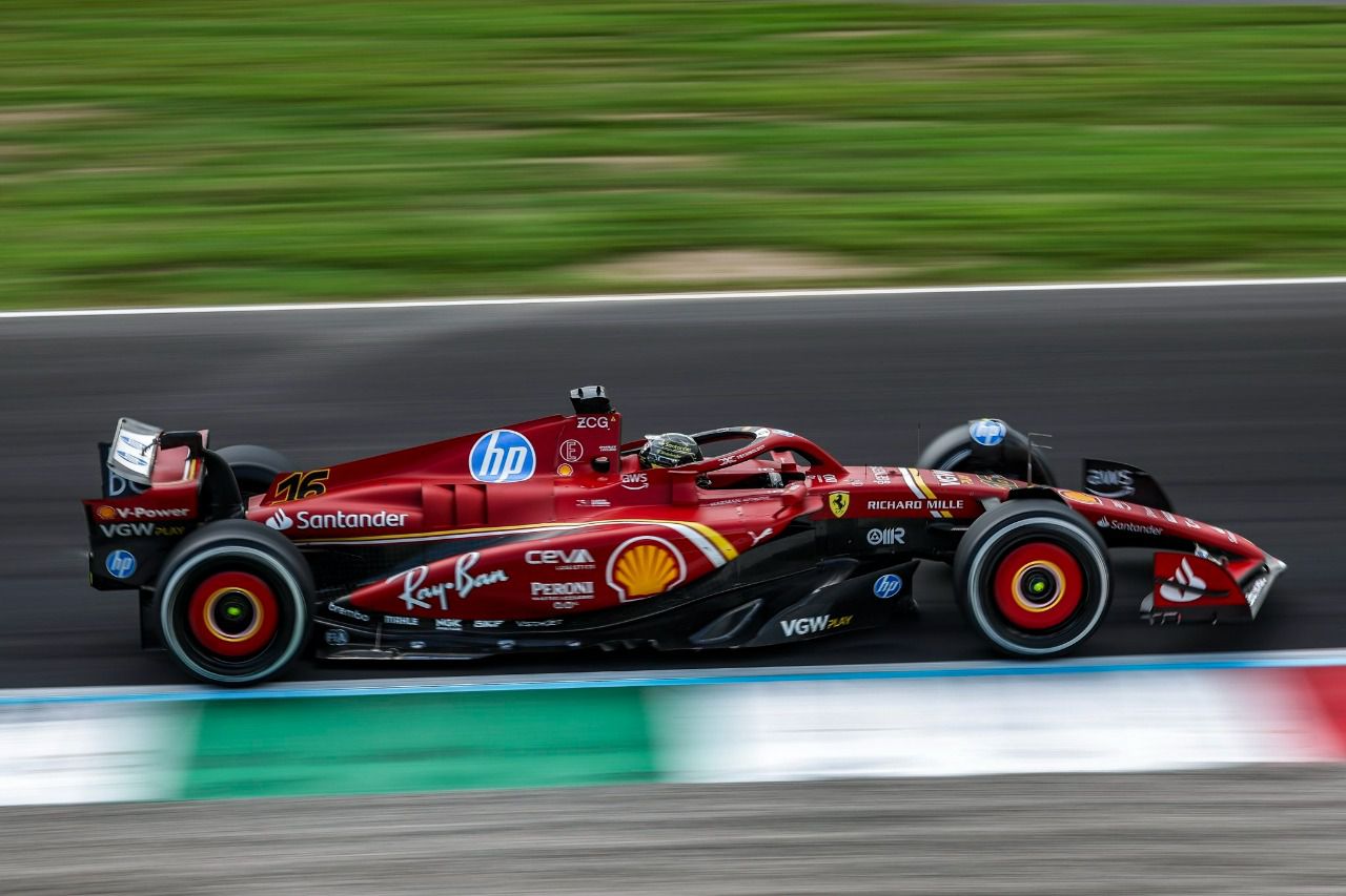 Charles Leclerc en el GP de Monza 2024