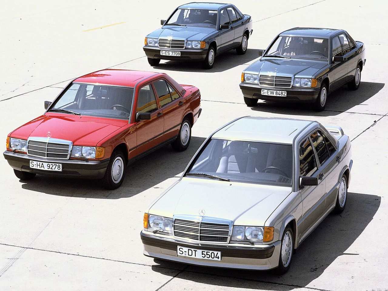 Uno de los modelos más representativos que participó Sacco fue el Mercedes 190 W201