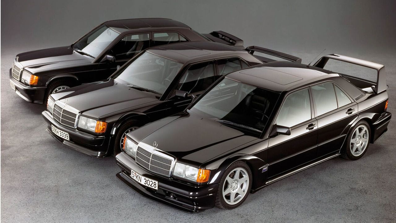 Modelos deportivos Mercedes 190E 2.3-16v, 190E Evolution I y 190E Evolution II diseñados por Bruno Sacco y su equipo