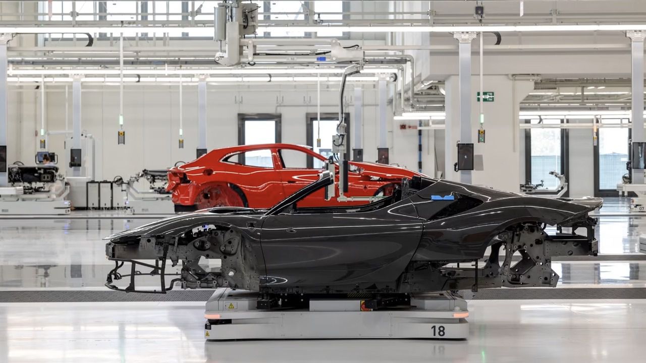 Cadena de producción exclusiva de modelos híbridos de Ferrari 