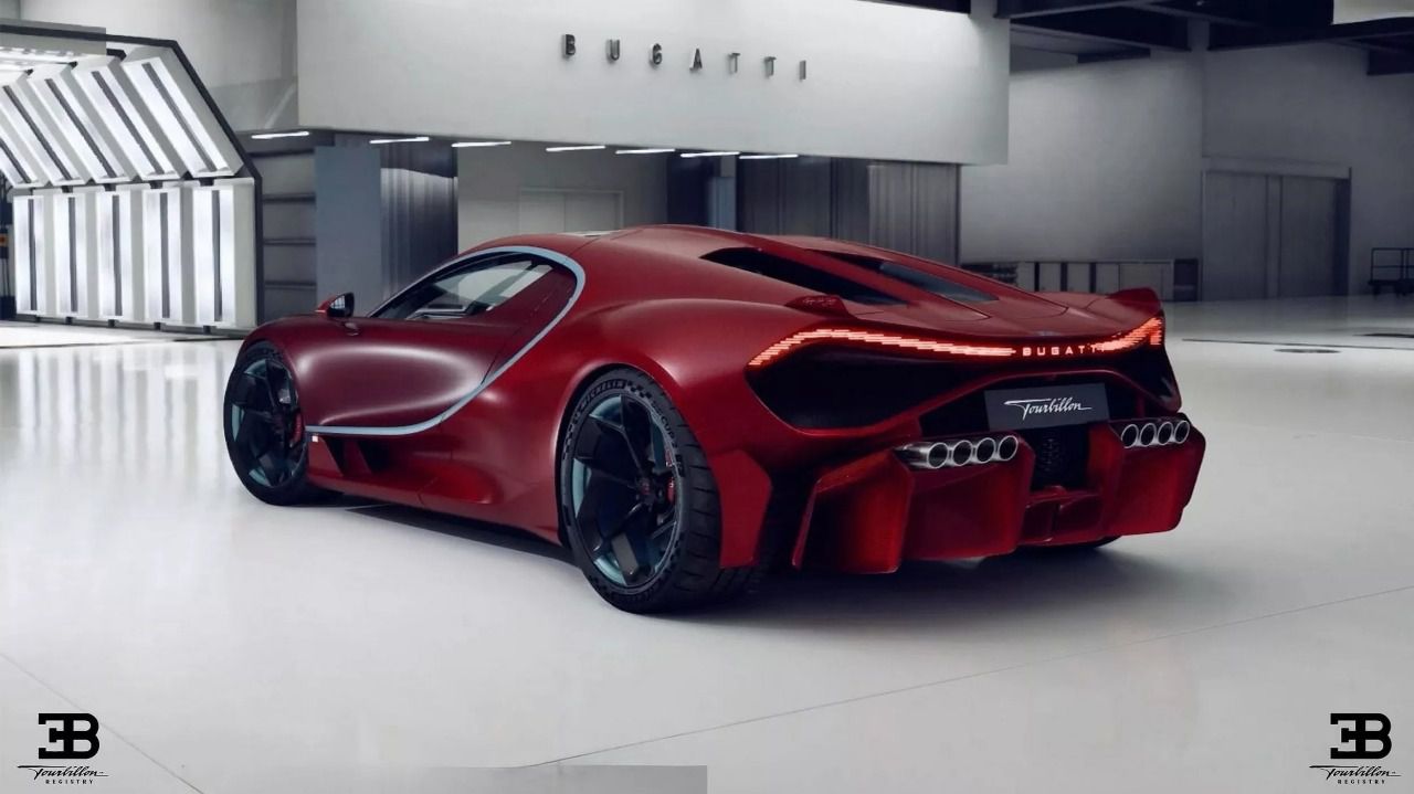 El sistema de escape se compone por ocho colas de escape divididas en cuatro a cada lado