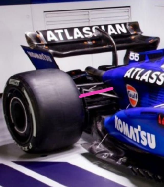 Cambio en la suspensión trasera del FW47