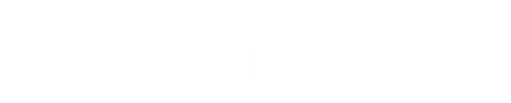 Logo de la marca en color blanco sobre fondo transparente