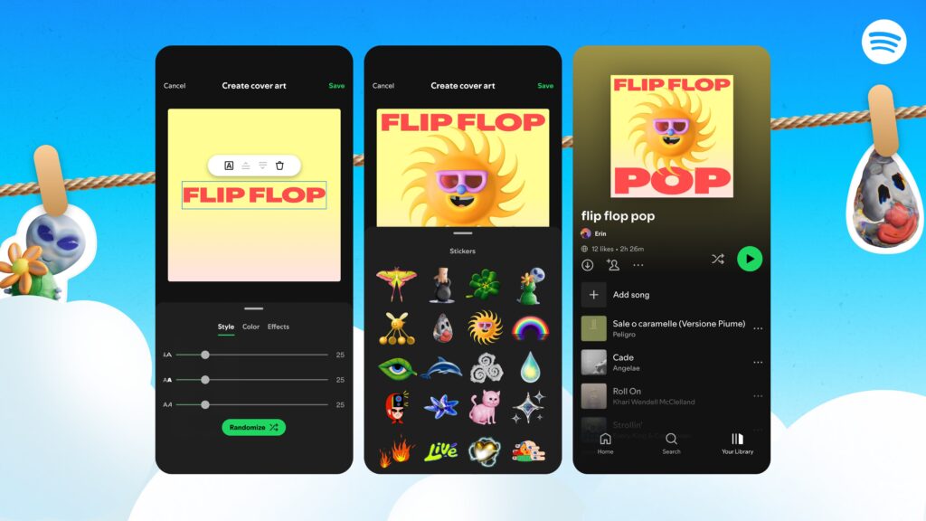 Spotify amplía la personalización de playlists con portada personalizada
