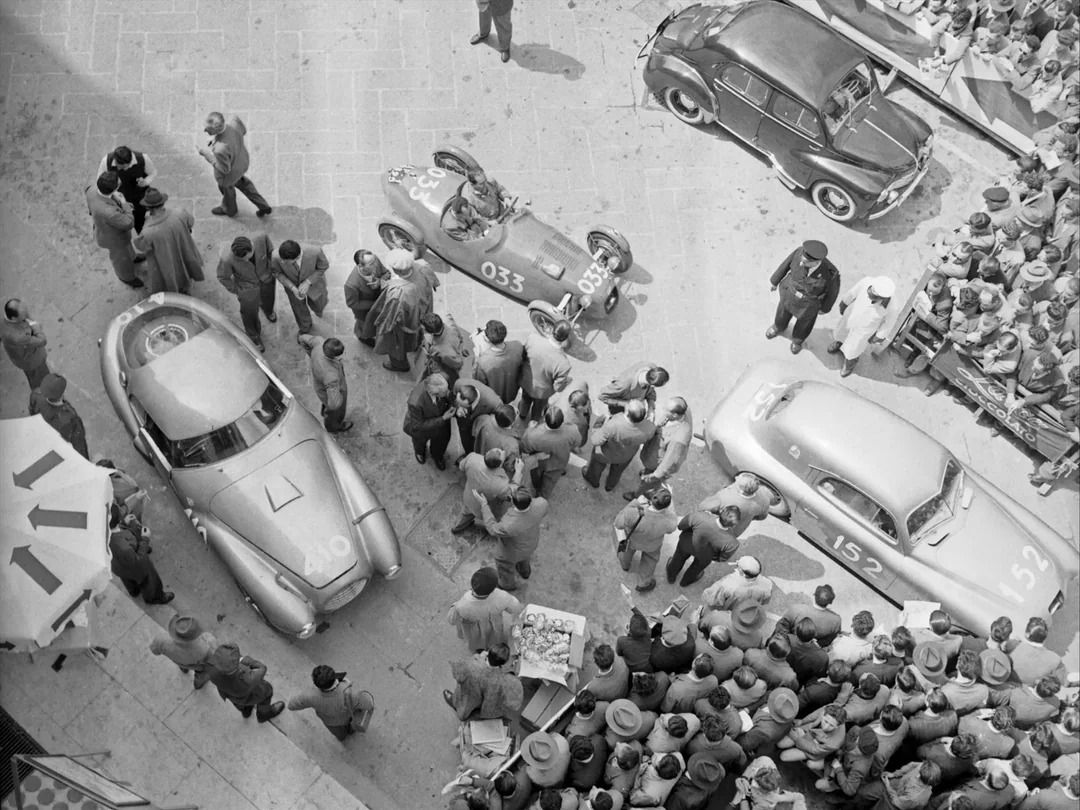 Ferrari 166 MM/212 Export "Uovo" en la Mille Miglia