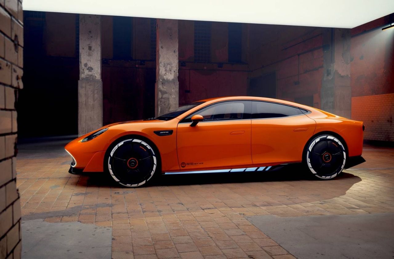 Diseño exterior del Mercedes AMG GT XX Concept