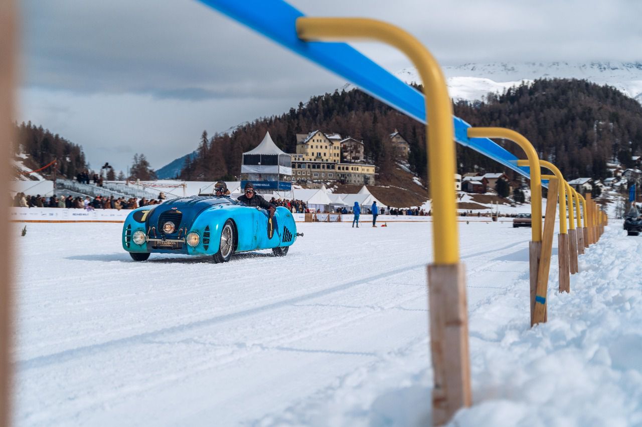 Bugatti Type 57 G en THE ICE St Moritz 2025 (Autor: Jorge El Busto)