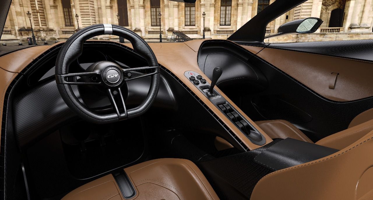 Interior del Garagisti GP1 (Fuente: Classic Driver)