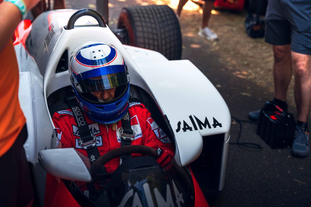 Alain Prost en su icónico McLaren MP4-4 (Autor: Jorge El Busto)