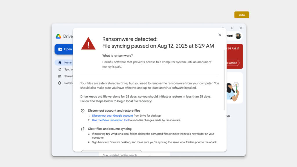 Google Drive refuerza la protección contra el ransomware con inteligencia artificial