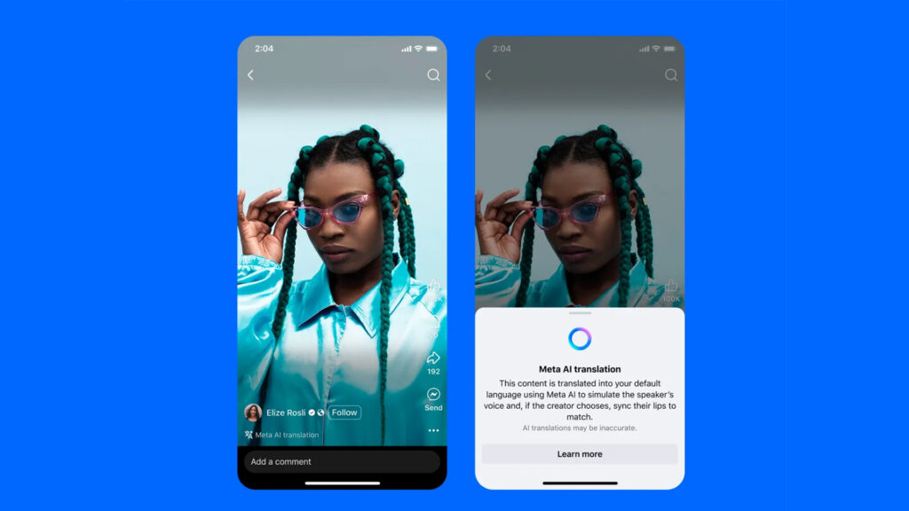 Meta activa las traducciones automáticas con IA en Instagram y Facebook