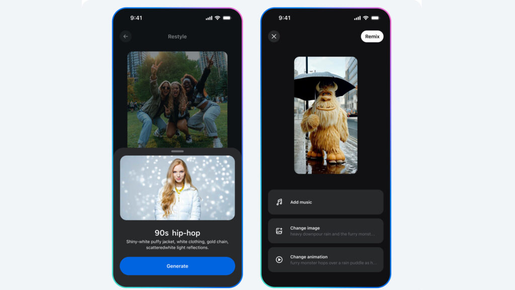 Meta crea Vibes, un nuevo feed de vídeos generados por IA