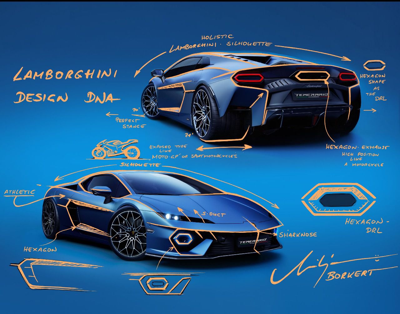 Lenguaje de diseño del Lamborghini Temerario