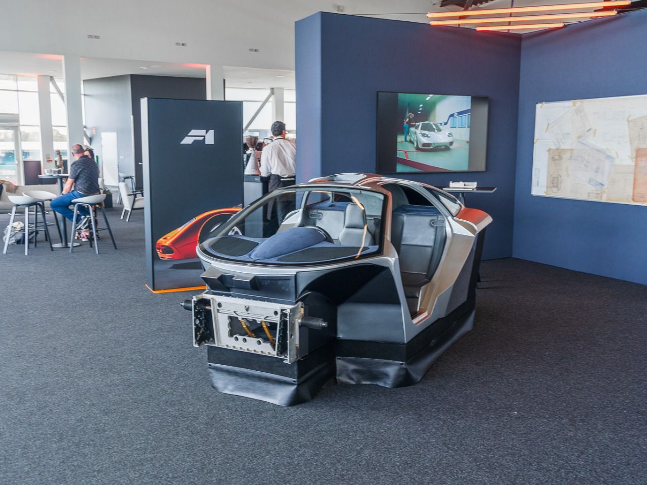 El primer chasis-interior del McLaren F1, anterior al Clinic model presentado en 1992 (Autor: Alvaro Muro)