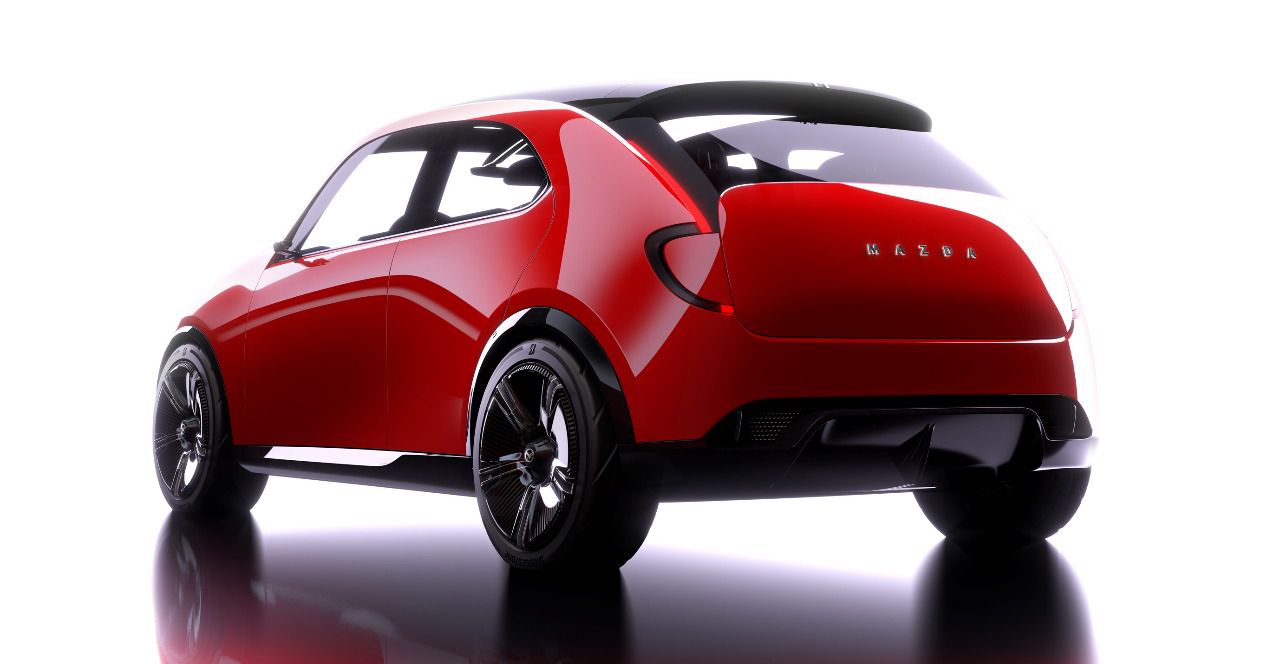 Lateral-trasera del nuevo Mazda Vision X-Compact