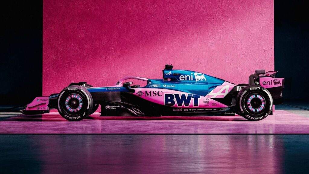 Alpine presenta su livery rosa para el GP de Las Vegas de Fórmula 1