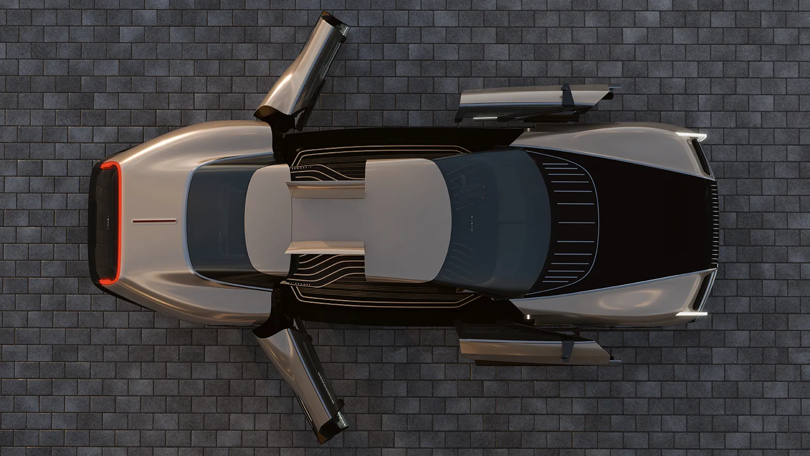 Vista superior del Aznom L’Epoque con diseño Art Déco