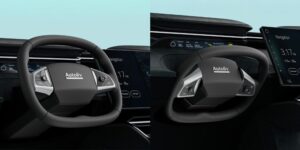 Autoliv presenta un innovador volante plegable para conducción autónoma.