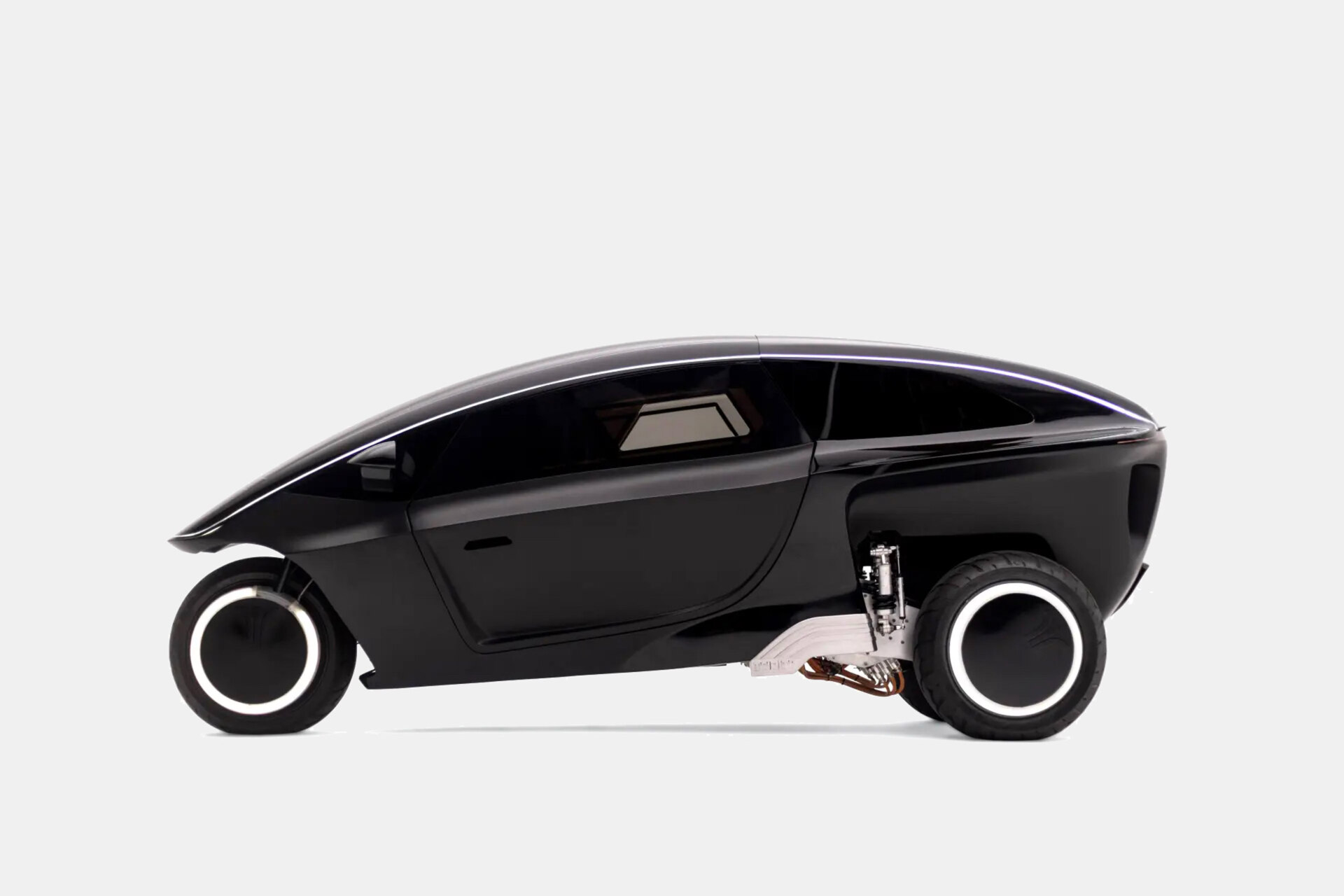 Microvehículo eléctrico TRINITY diseñado por will.i.am con tres ruedas