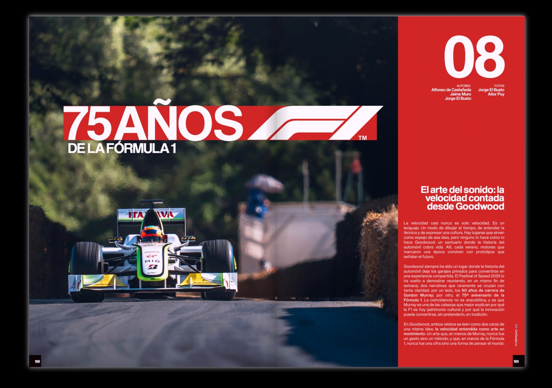 Coche de Fórmula 1 en Goodwood durante el evento de 75 años