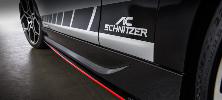 Detalle del kit de carrocería de un vehículo AC Schnitzer