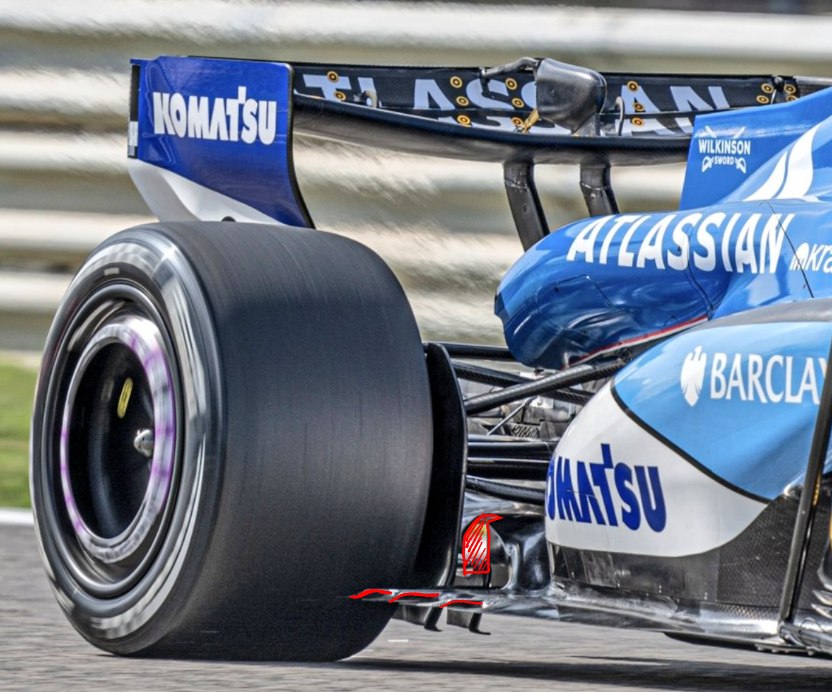 Detalles en el difusor del FW48 (Foto de Carlosmiquel en tw)