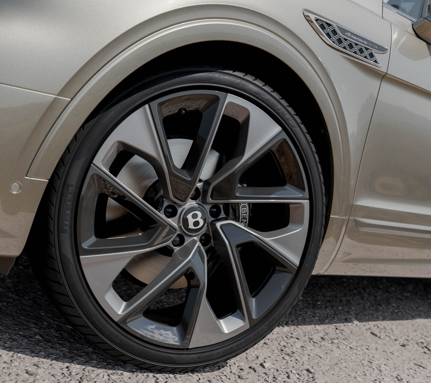 Rueda del Bentley Bentayga Artenara Edition con diseño exclusivo