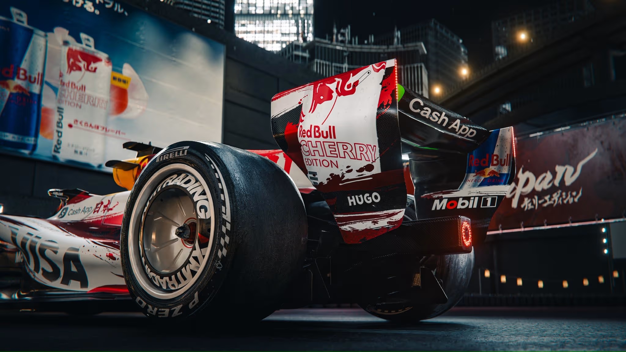 Monoplaza de Fórmula 1 con livery especial en Japón