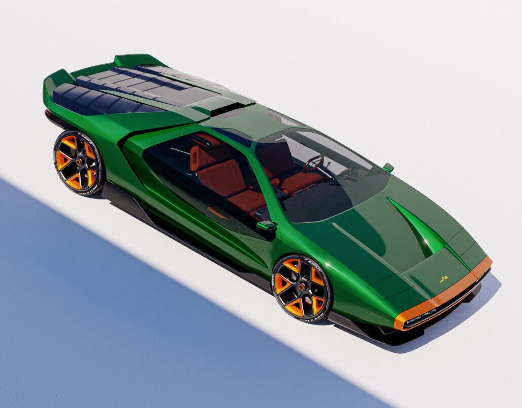 Project Eterna, una reinterpretación de Gabriel Nare del Alfa Romeo Carabo