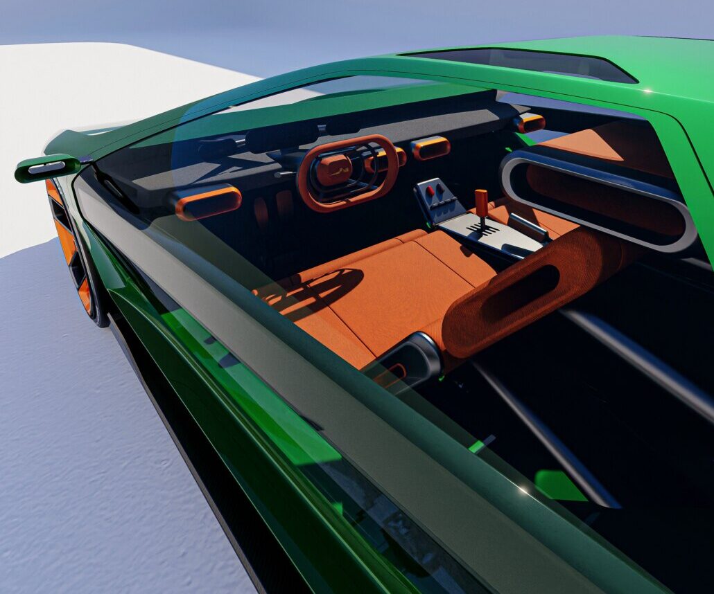 Project Eterna, una reinterpretación de Gabriel Nare del Alfa Romeo Carabo