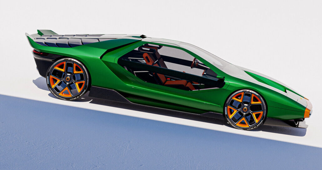 Project Eterna, una reinterpretación de Gabriel Nare del Alfa Romeo Carabo