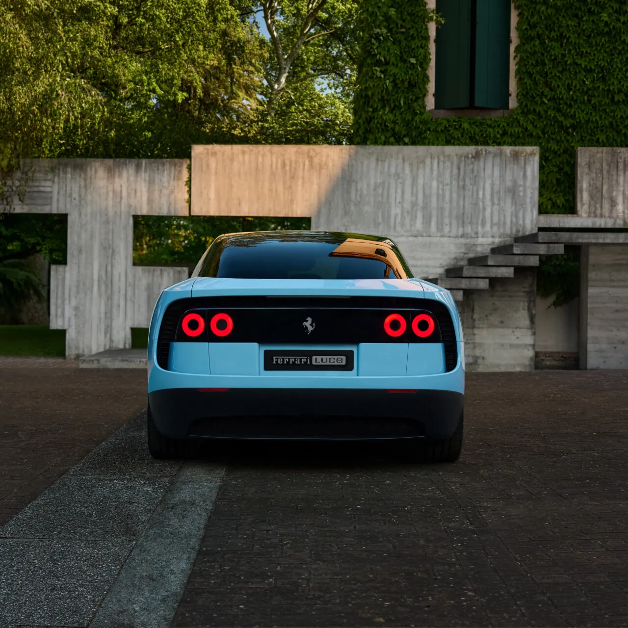Trasera del Ferrari Luce