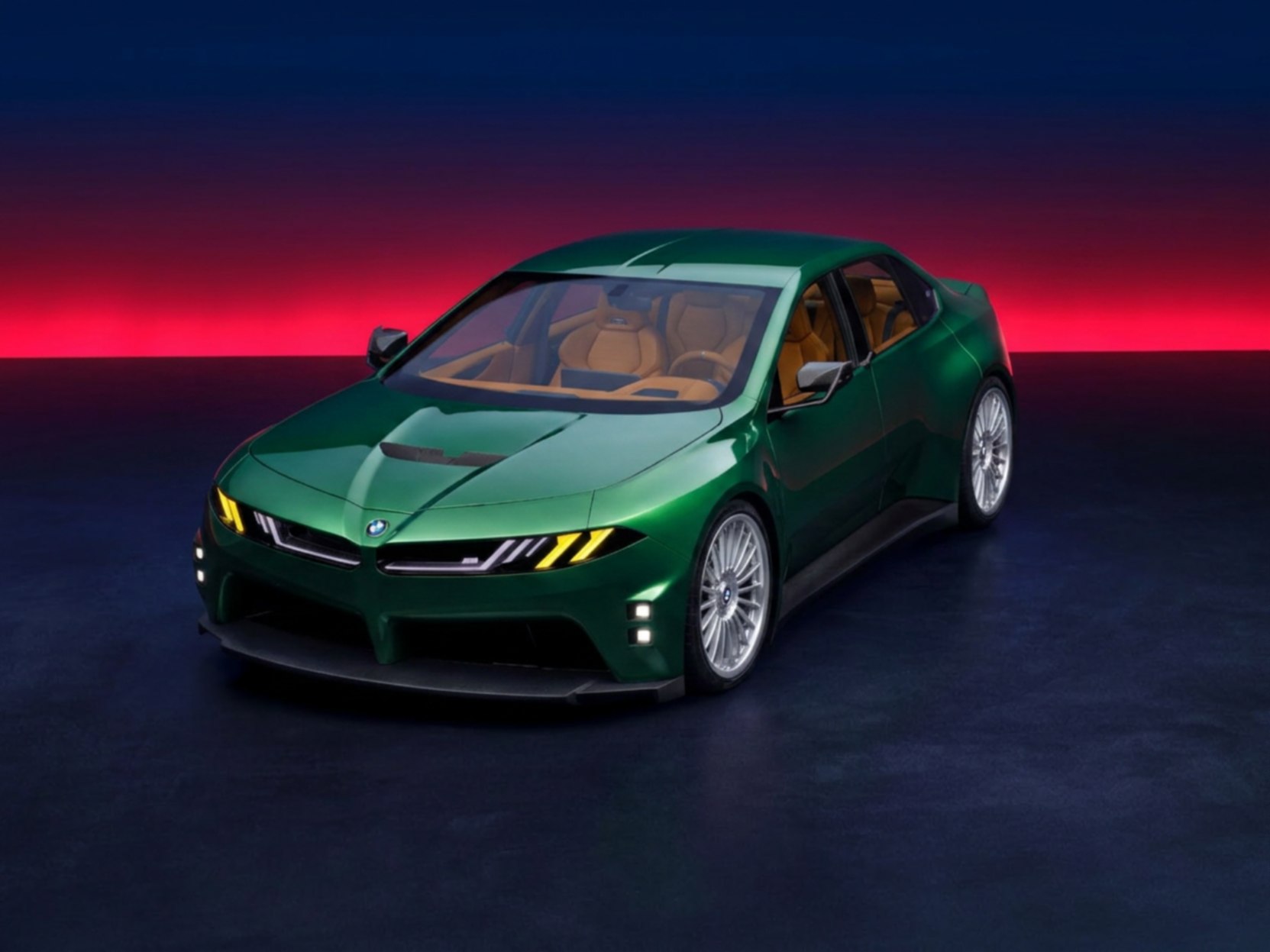 BMW M Concept Neue Klasse Green Over Tan Spec