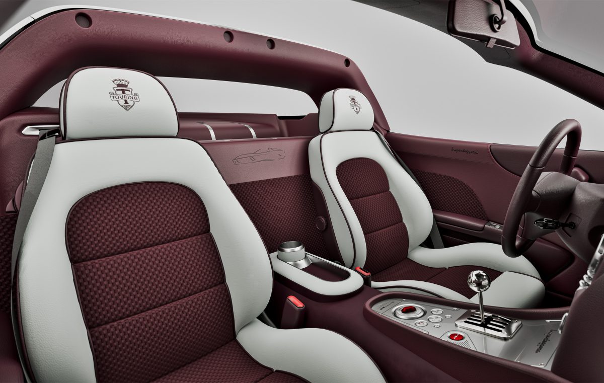 Interior del Touring Superleggera Veloce12 Aperta