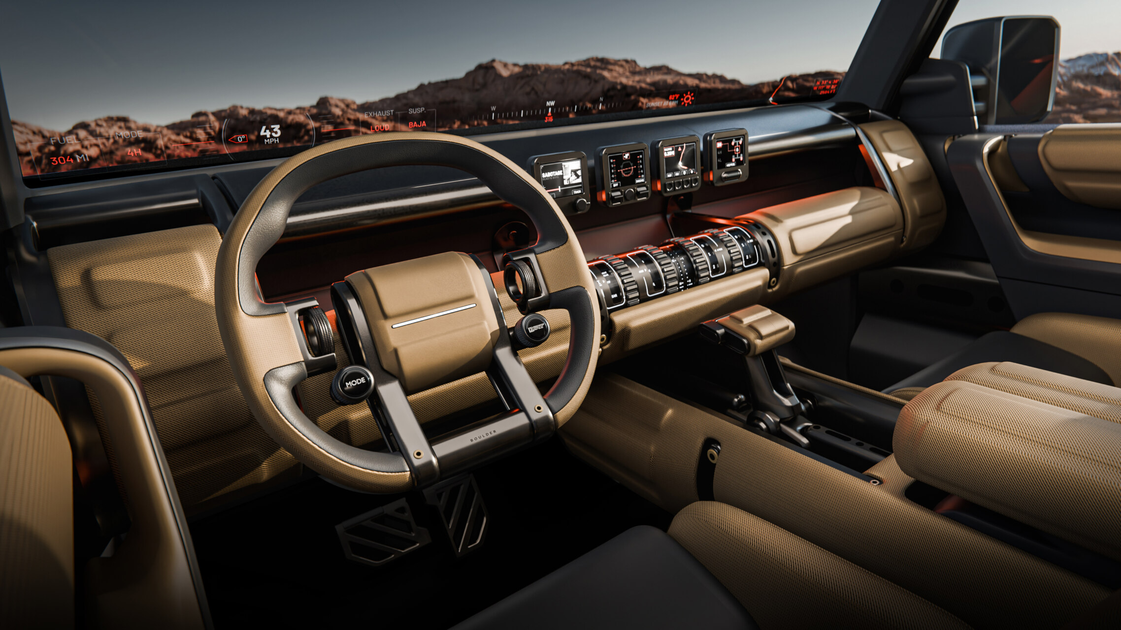 Interior del Hyundai Boulder Concept