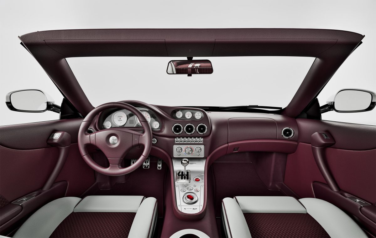 Interior del Touring Superleggera Veloce12 Aperta