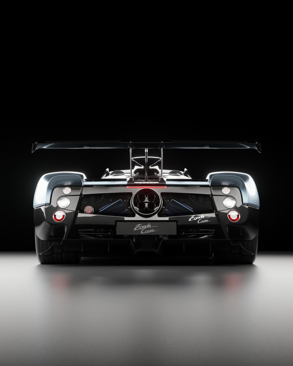 Vista trasera del Pagani Zonda Cervino