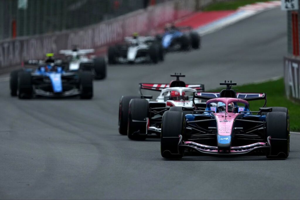 Pierre Gasly conduciendo el A526 en el Gran Premio de Canadá
