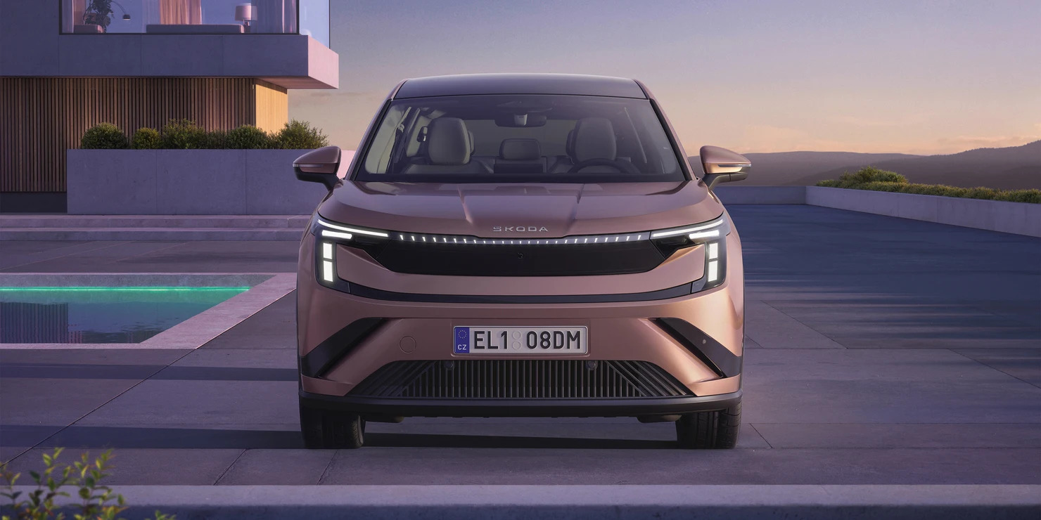 Vista frontal del nuevo Škoda Peaq