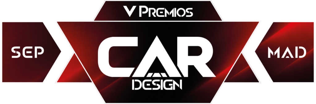 Logo de los Premios CarDesign en fondo rojo y negro