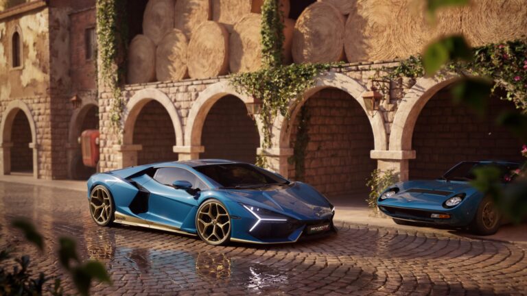 Lamborghini Revuelto Miura 60° Homage en un entorno urbano