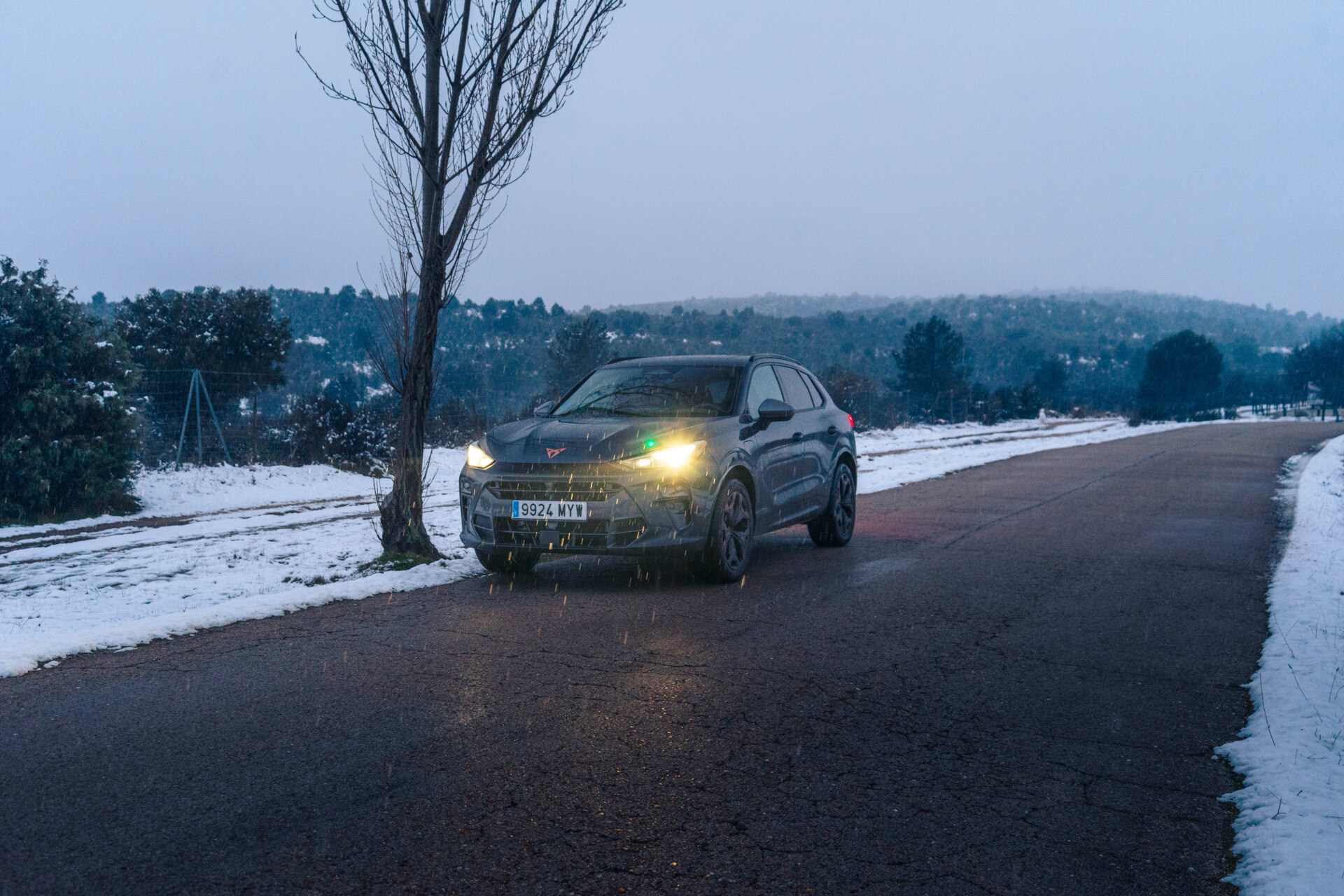 Durante la prueba, pudimos adentrar al Terramar en carreteras nevadas