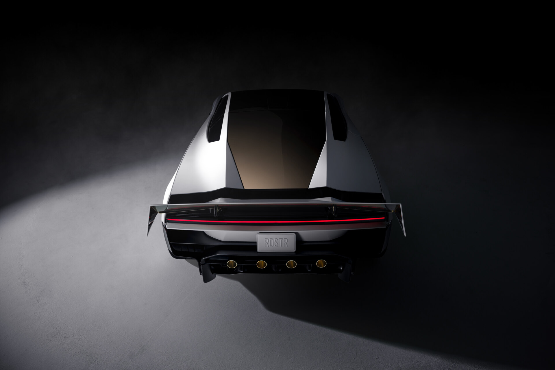 Vista trasera del Tesla Roadster